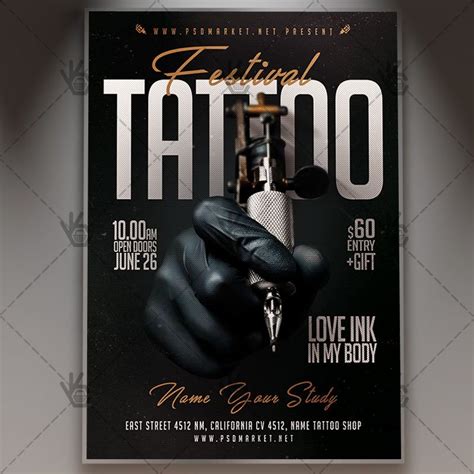 Tattoo Poster PSD